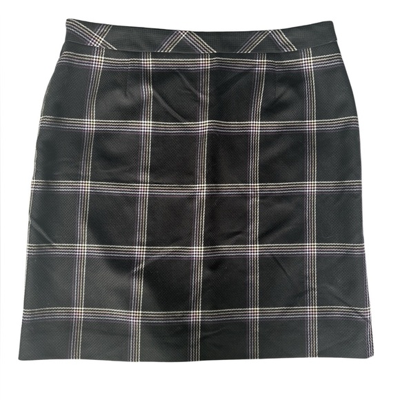 Pendleton Plaid Side Buckle Short Skirt in Black/Purple Size 16 EUC - Picture 2 of 7